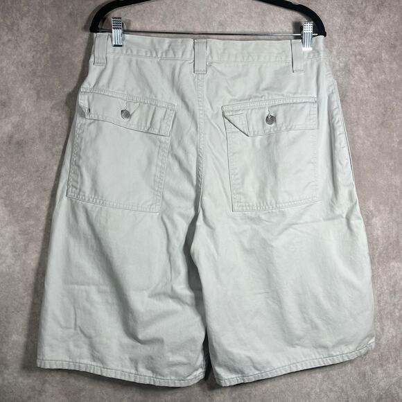 Vintage Levi's Slivertab Shorts Mens 34 Khaki Cargo 90s Y2K Skater Grunge Retro - Picture 4 of 8